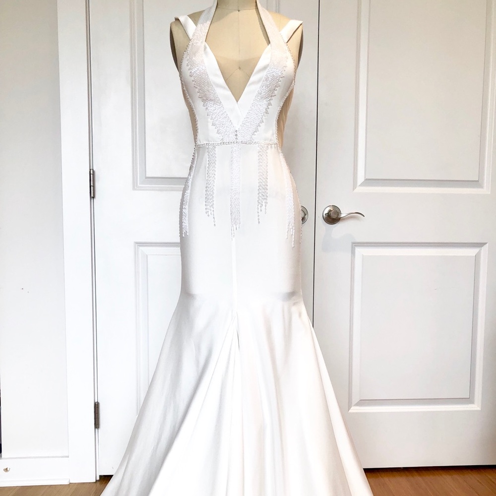 Custom-made wedding dress
